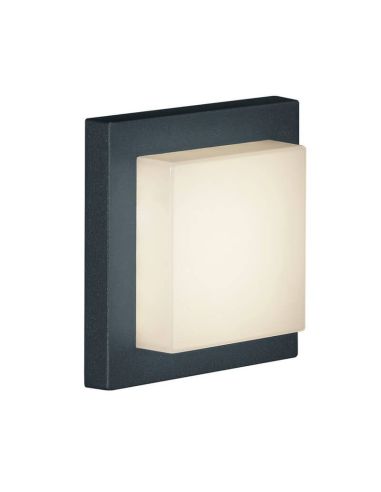Aplique de pared LED/plafón de techo exterior HONDO cuadrado detalle producto