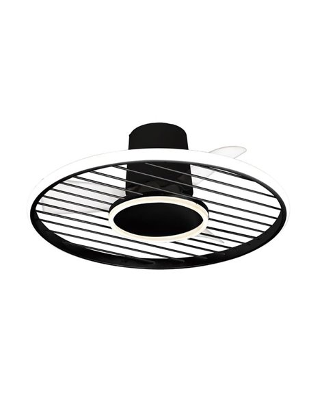 Plafón LED 45W Ventilador 30W SOHO Negro 2700K-5000K, 3150 Lm 