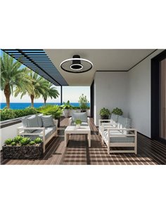 Plafón LED 45W Ventilador 30W SOHO Negro 2700K-5000K, 3150 Lm  2