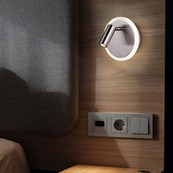 Applique ronde avec 2 lumières LED indépendantes JORDAN | LéonLeds