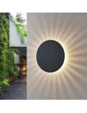 Aplique LED redondo para exterior BELLY iluminação indireta em uma parede