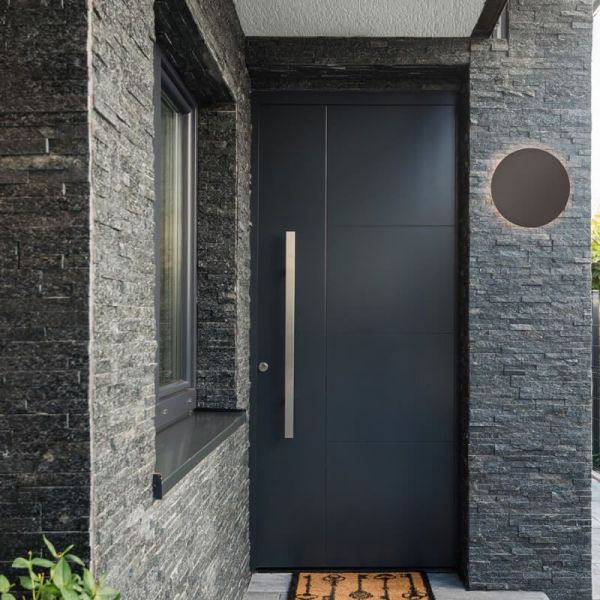 Aplique LED redondo para exterior BELLY com iluminação indireta no exterior