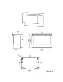 Aplique pared LED para exterior NESTOS rectangular| LeonLeds
