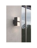 Aplique de pared LED para exterior CUBA 360º con doble cabezal 24,4W antracita/negro mate 3000K/4000K