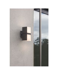 Aplique de pared LED para exterior CUBA 360º con doble cabezal 24,4W antracita/negro mate 3000K/4000K 2