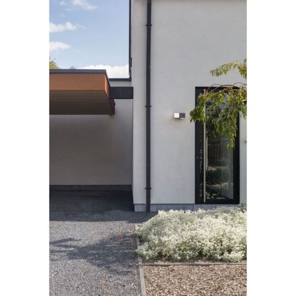 CUBA Aplique LED para exterior 360º cabeça dupla 24,4W antracite/preto mate 3000K/4000K