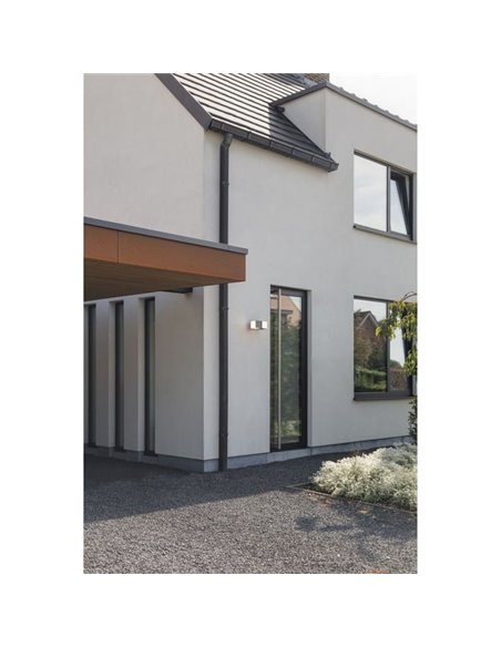 CUBA Aplique LED para exterior 360º cabeça dupla 24,4W antracite/preto mate 3000K/4000K