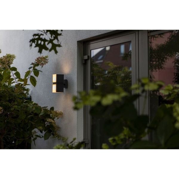 Applique d'extérieur LED CUBA 360º avec double tête 24,4W anthracite/noir mat 3000K/4000K