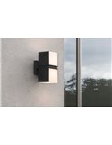 Applique d'extérieur LED CUBA 360º avec double tête 24,4W anthracite/noir mat 3000K/4000K
