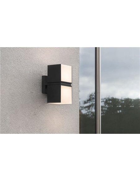 Applique d'extérieur LED CUBA 360º avec double tête 24,4W anthracite/noir mat 3000K/4000K