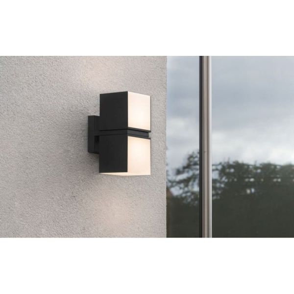 Applique d'extérieur LED CUBA 360º avec double tête 24,4W anthracite/noir mat 3000K/4000K