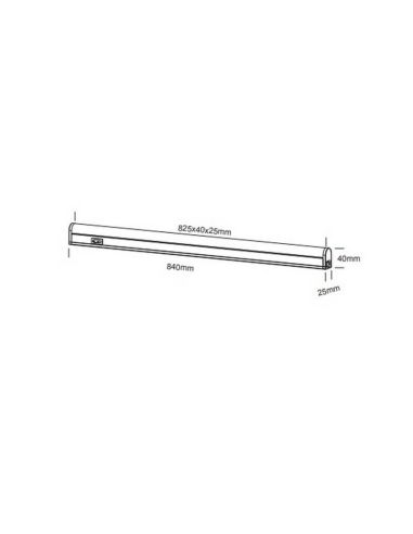 Aplique pared con luz LED para bajo mueble cocina RAMON 84cm| LeonLeds