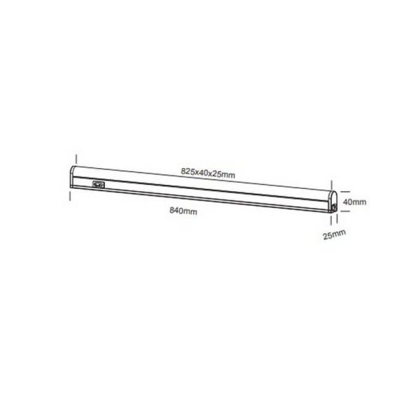 Aplique pared con luz LED para bajo mueble cocina RAMON 84cm| LeonLeds