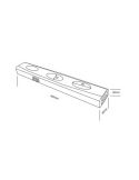 Aplique pared LED luz bajo mueble cocina 3 luces con interruptor ARAGON | LeonLeds
