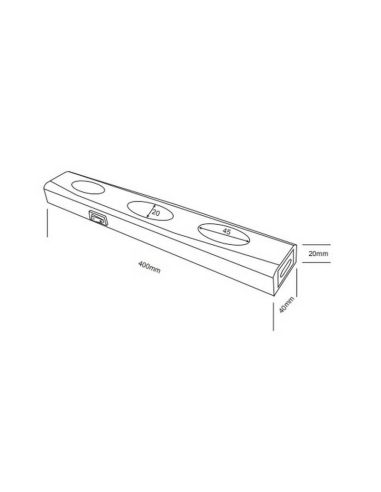 Aplique pared LED luz bajo mueble cocina 3 luces con interruptor ARAGON | LeonLeds