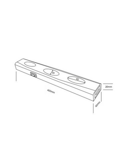 Aplique pared LED luz bajo mueble cocina 3 luces con interruptor ARAGON | LeonLeds