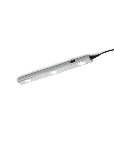 Aplique pared LED luz bajo mueble cocina 3 luces con interruptor ARAGON | LeonLeds