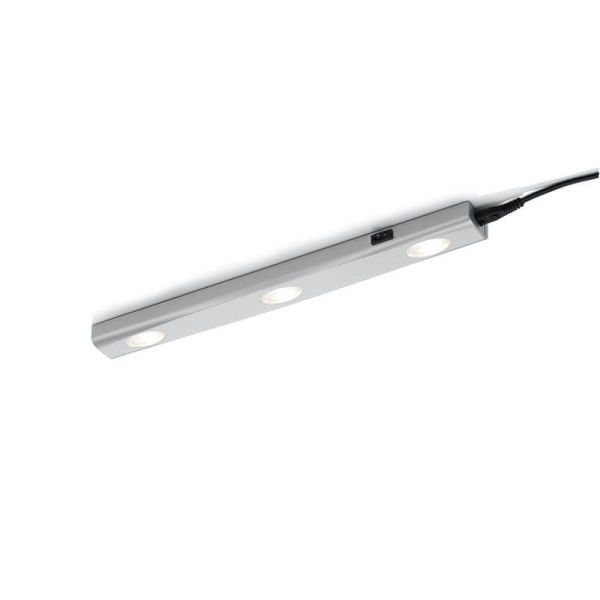 Aplique pared LED luz bajo mueble cocina 3 luces con interruptor ARAGON | LeonLeds