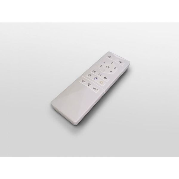 HERÓN Lumière LED ventilateur de plafond dimmable fonction inverse télécommande noir mat