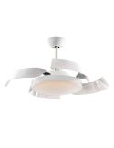 Ventilador de techo LED ENZO dimmable aspas retráctiles | LeonLeds
