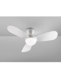 Ventilateur de plafond VITO avec lumière LED finition blanc mat Détail lumineux LED