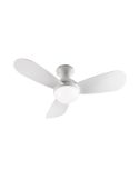 Ventilador de techo con luz LED VITO acabado blanco mate | LeonLeds