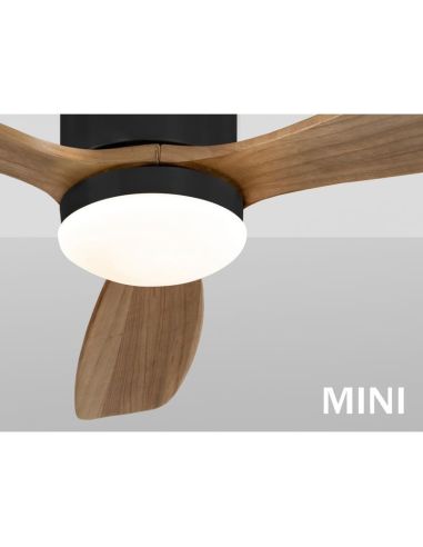Ventilador de techo LED SIROCO MINI dimmable función inversa | LeonLeds