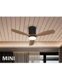 Ventilador de techo LED SIROCO MINI dimmable función inversa | LeonLeds