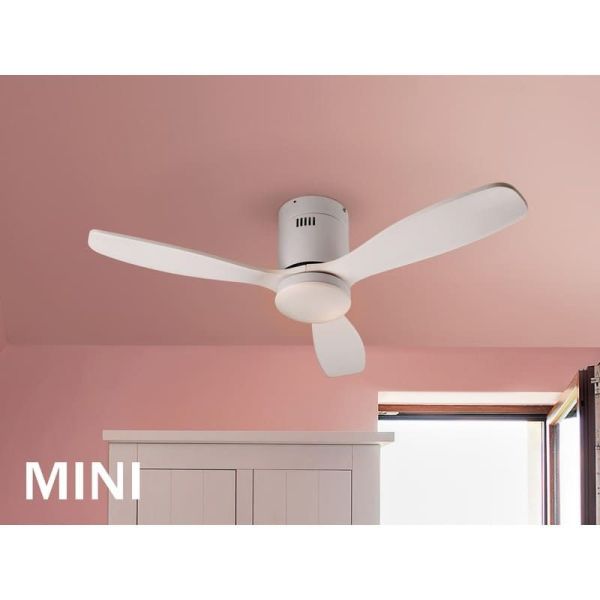 Ventilador de techo con luz SIROCO MINI Función Inversa| LeonLeds