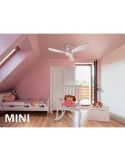 Ventilador de techo con luz SIROCO MINI Función Inversa| LeonLeds