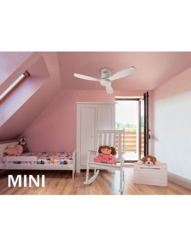Ventilador de teto SIROCO MINI com função de luz reversa | LeonLeds