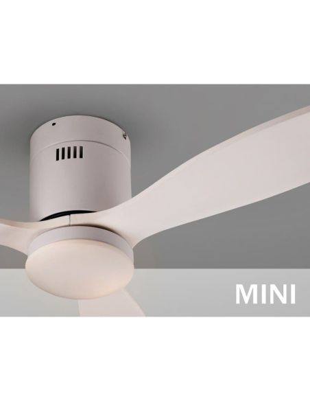 Ventilador de techo con luz SIROCO MINI Función Inversa| LeonLeds