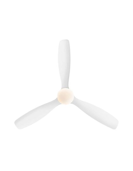 Ventilador de teto LED branco regulável SIROCO 6 velocidades | LeonLeds