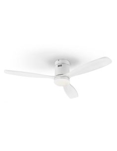 Ventilador de techo LED dimmable SIROCO blanco 6 velocidades| LeonLeds