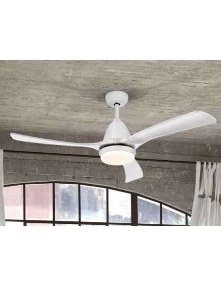 Ventilador de teto LED ASPAS regulável 3000-5000K IP20 | LeonLeds