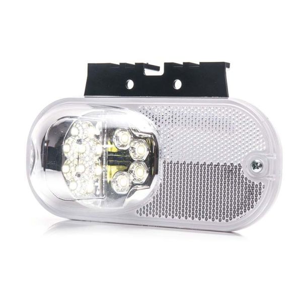 Pilote de position avant Led blanc pour camions de la marque Was plus catadiótrico avec support | leonleds