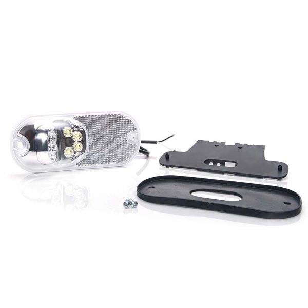 Pilote de position avant Led blanc pour camions de la marque Was plus catadiótrico avec support | leonleds