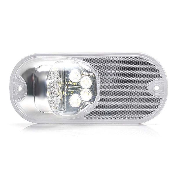 Pilote de position avant Led blanc pour camions de la marque Was plus catadiótrico avec support | leonleds