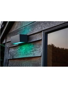 Aplique LED inteligente GEMINI 2700K-6500K+RGB 17W antracita LUZ arriba y abajo 2