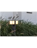 Baliza exterior LED CUBA 75cm de altura doble cabezal 24,4W 3000K/4000K