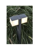 Farol exterior LED CUBA cabeça dupla de 75cm de altura 24,4W 3000K/4000K