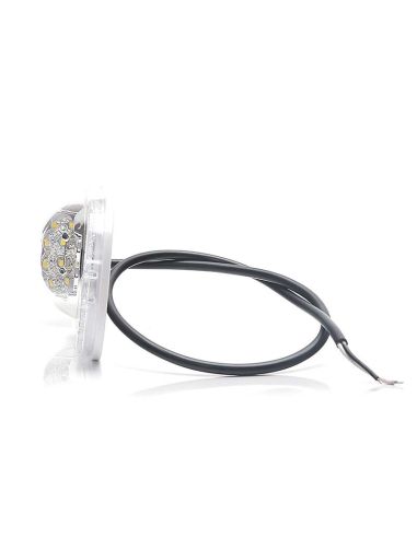 Piloto Front Position Led Branco para caminhões da marca Was plus catadiótrico com suporte | leonleds