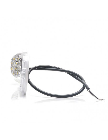 Piloto Front Position Led Branco para caminhões da marca Was plus catadiótrico com suporte | leonleds