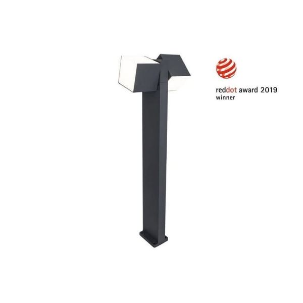 Balise d'extérieur LED CUBA hauteur 75cm double tête 24,4W 3000K/4000K