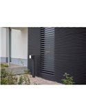 Baliza exterior LED CUBA 75cm de altura 1 cabezal 12,2W 1200Lm 3000K antracita/negro mate con y sin enchufe lateral