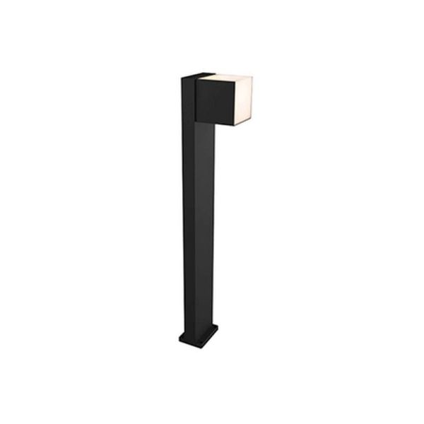 Baliza exterior LED CUBA 75cm de altura 1 cabezal 12,2W 1200Lm 3000K antracita/negro mate con y sin enchufe lateral
