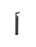 Farol externo LED CUBA 75cm de altura 1 cabeça 12,2W 1200Lm 3000K antracite/preto fosco com e sem plugue lateral
