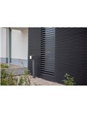 Balise d'extérieur LED CUBA hauteur 75cm 1 tête 12,2W 1200Lm 3000K anthracite/noir mat avec et sans prise latérale