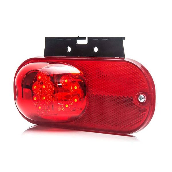 Piloto Led posición trasera y catadioptrico para plataformas autobuses remolques camiones con soporte | Leonleds