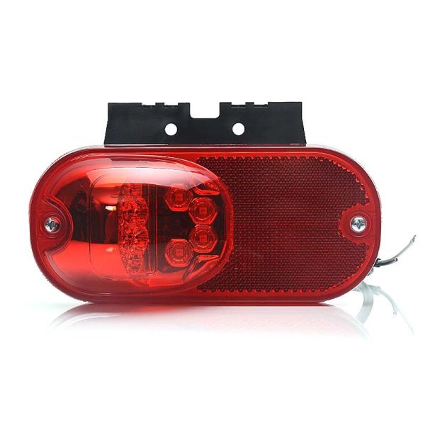 Piloto Led posición trasera y catadioptrico para plataformas autobuses remolques camiones con soporte | Leonleds